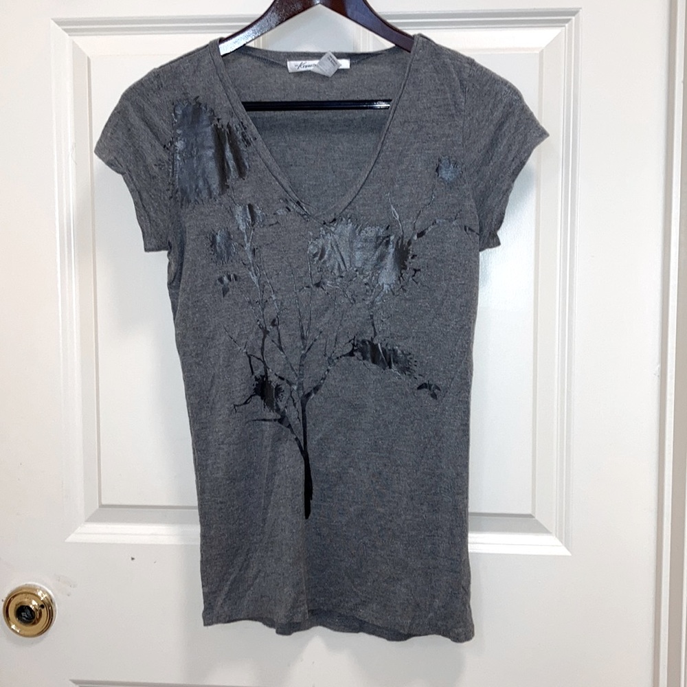 Kenneth Cole Abstract Tree Design T-Shirt